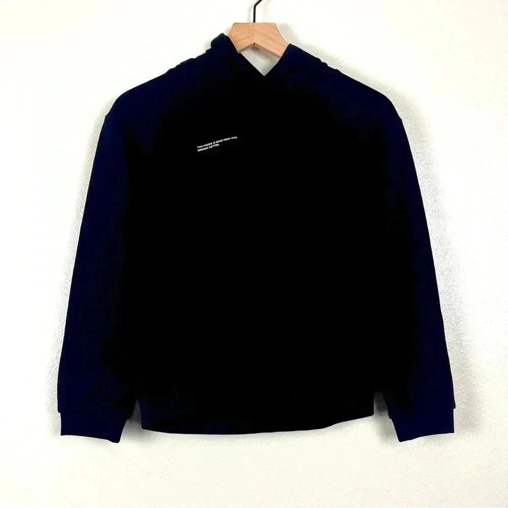 PANGAIA Kids Black Hoodie